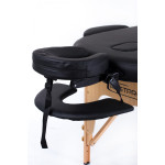 RestPro Classic Oval 2 Black Κρεβάτι "LUX" Μασάζ Φυσικοθεραπείας Βαλίτσα